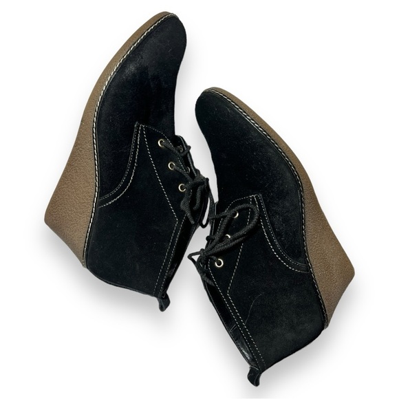 The Flexx Women’s Lace Up Suede Ankle Booties Black Size 39 (8) - Picture 5 of 8